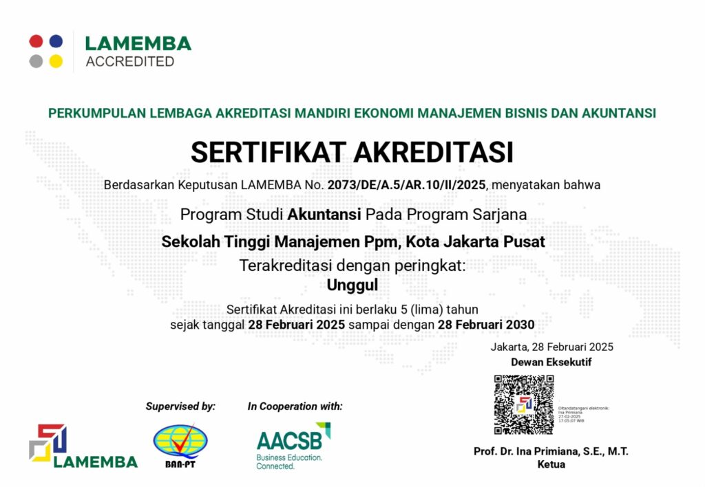 Akreditasi Akuntansi PPM School Unggul
