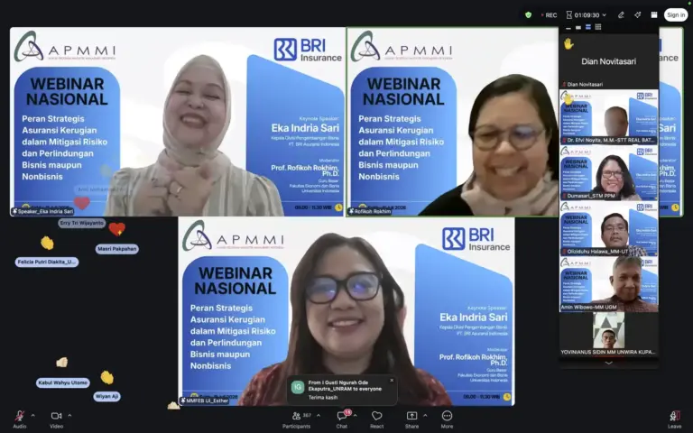 Webinar Nasional APMMI Bahas Peran Strategis Asuransi Kerugian dalam Ketahanan Bisnis